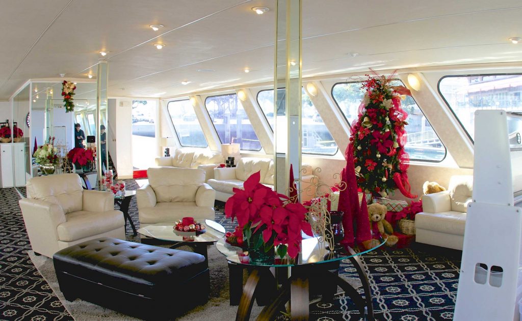 Holiday party on a yacht