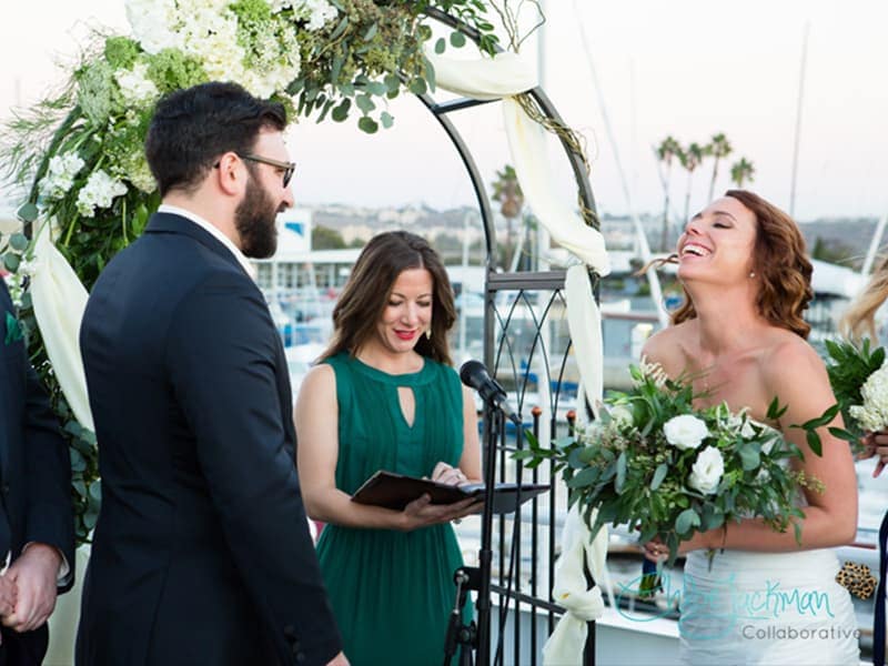 yacht wedding marina del rey