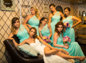 wedding party on a yacht