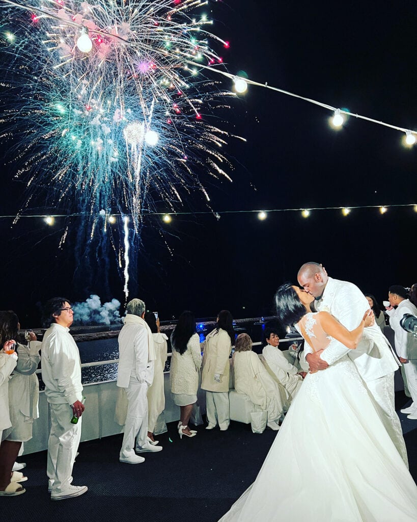 Yacht wedding reception ideas.