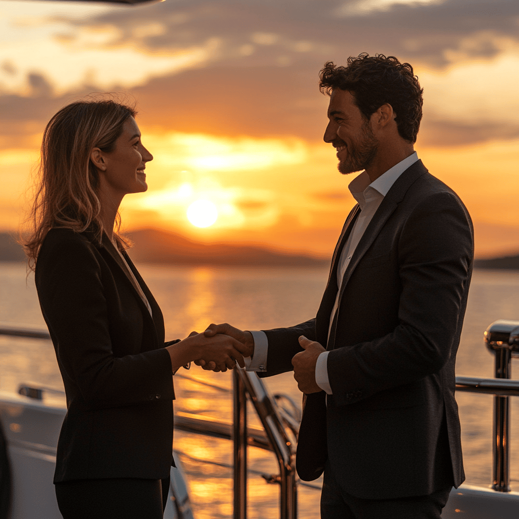 corporate yacht charters to network