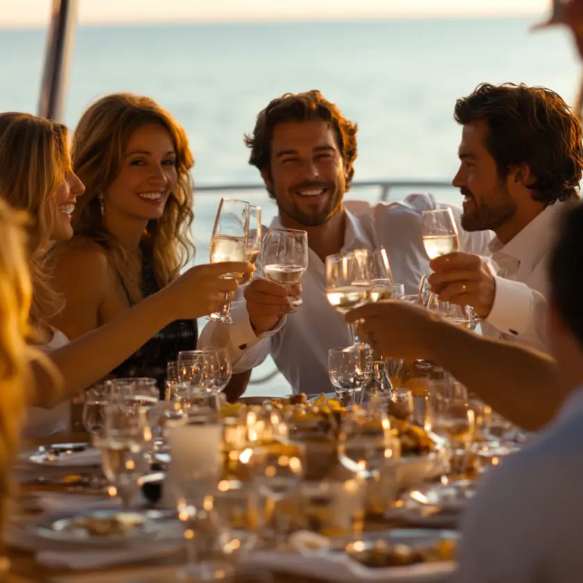 birthday party on a yacht