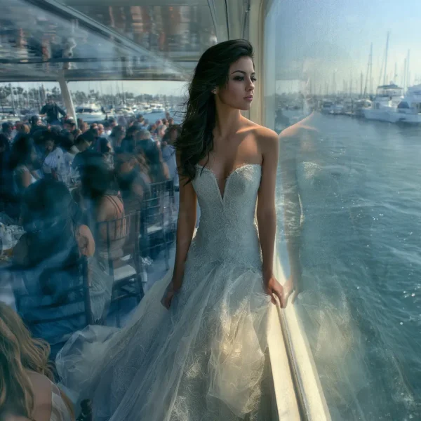 quinceañera on a boat