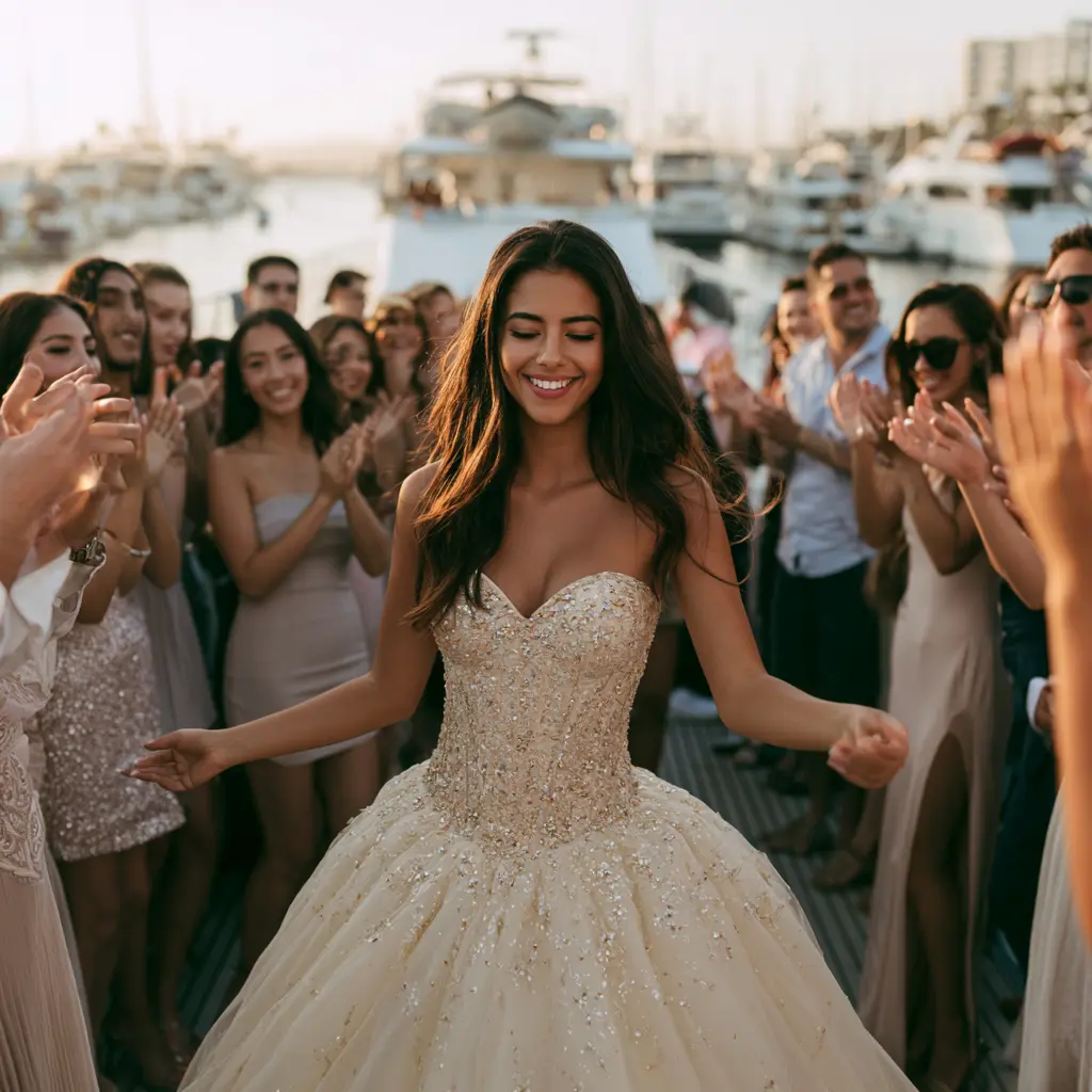 quinceañera yacht party